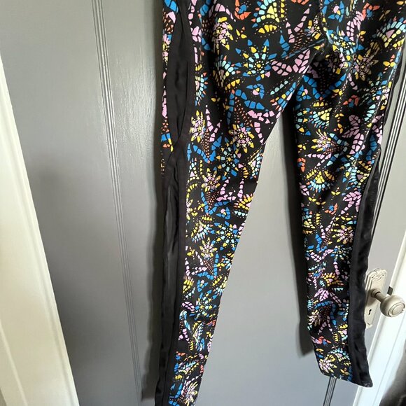 Free People FP Movement Liza Quick Dry Illusion Leggings Size Medium Mesh Sides - Picture 7 of 14